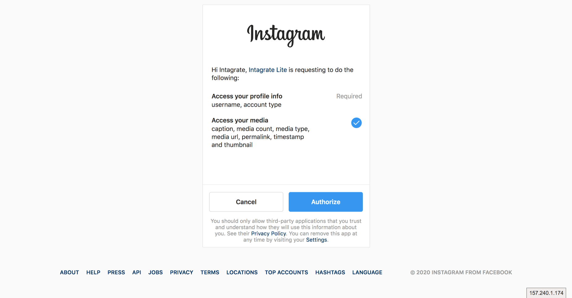 embedding instagram wordpress step 4